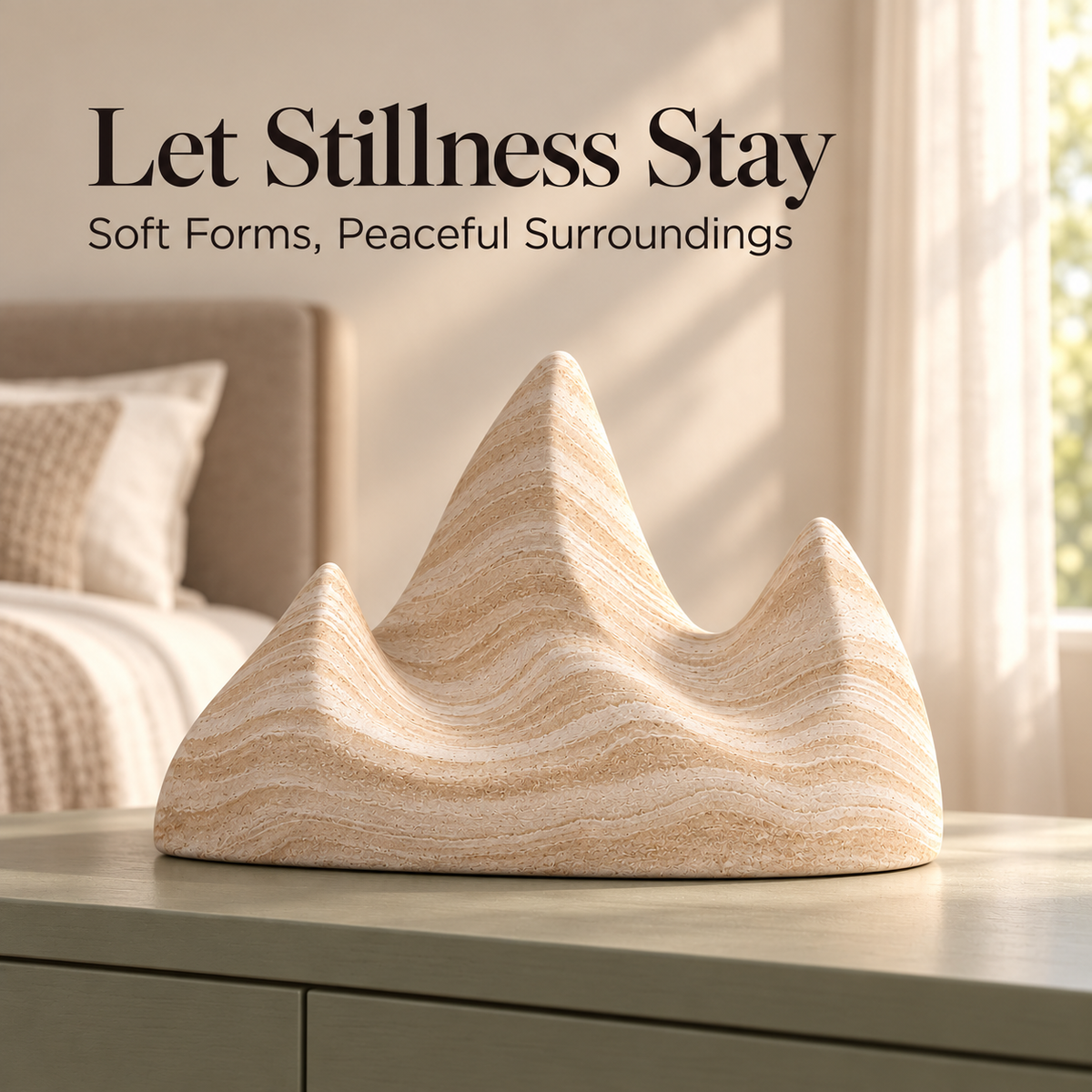 Silent Peaks Mountain Sculpture