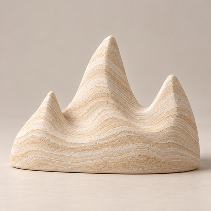 Silent Peaks Mountain Sculpture