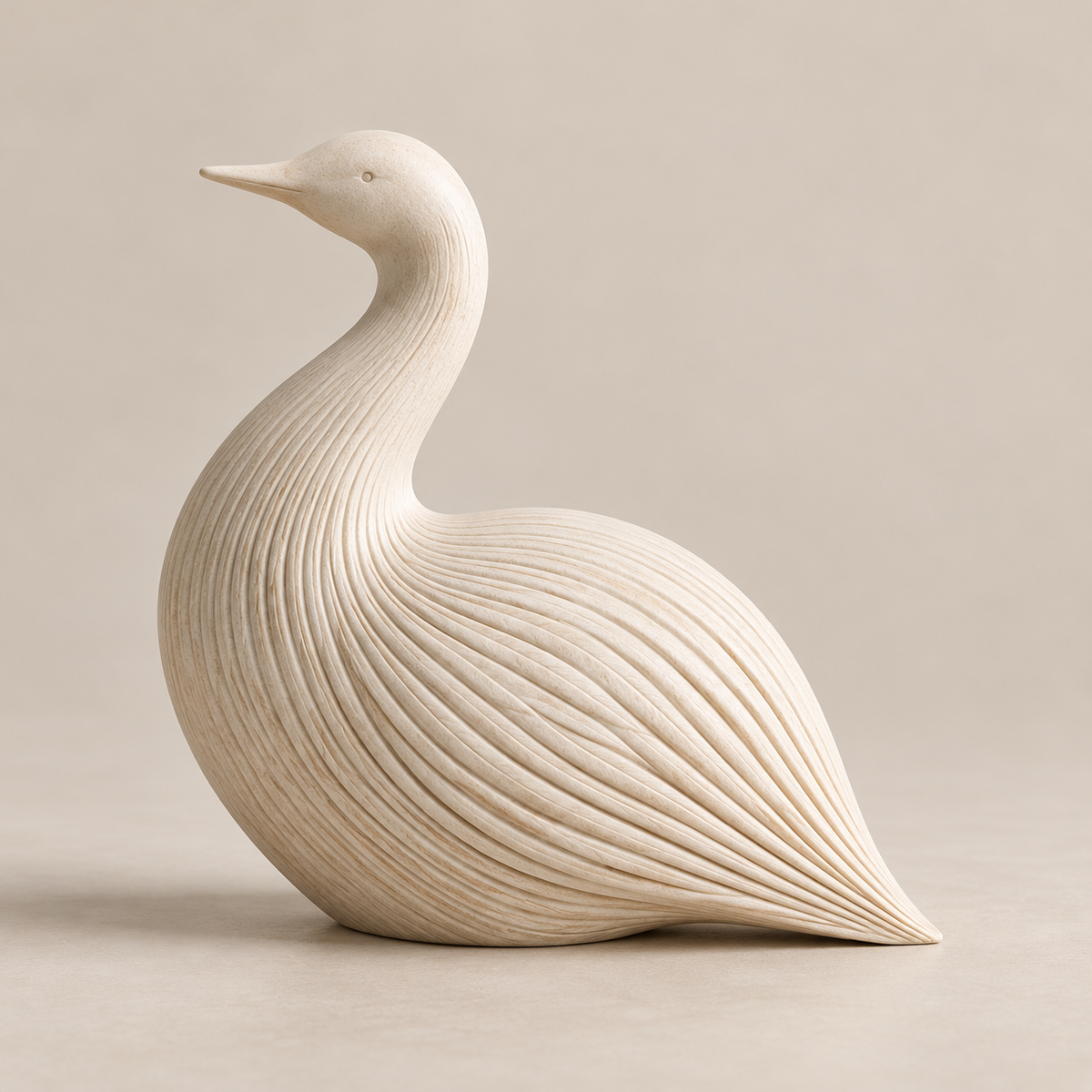 Feathered Stillness Bird Sculpture