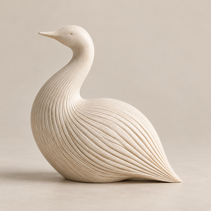 Feathered Stillness Bird Sculpture